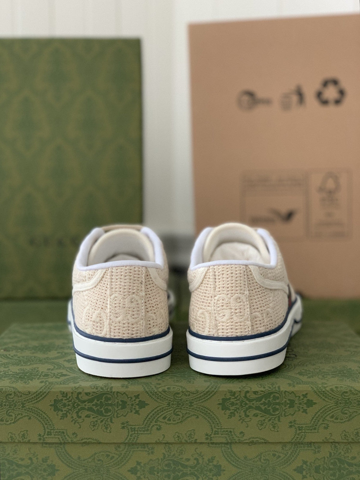 Gucci Tennis 1977 – Off-White GG Embroidered Canvas