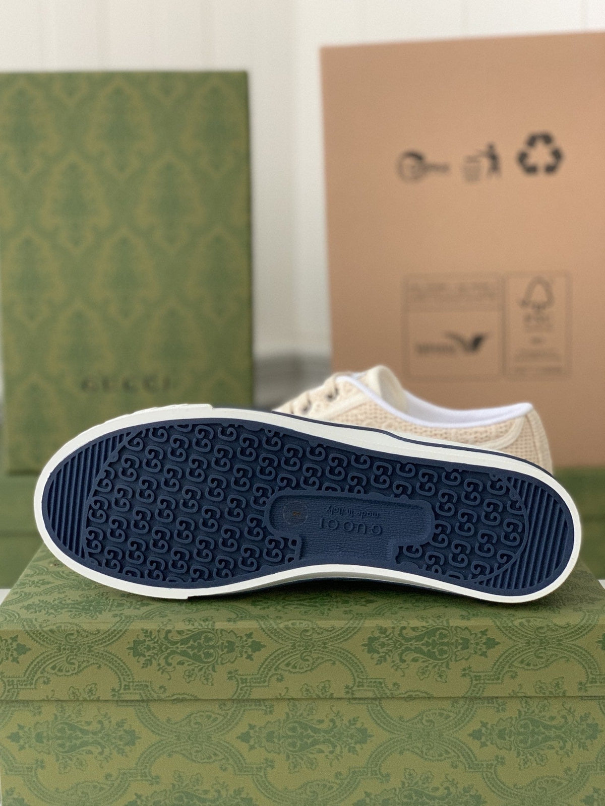 Gucci Tennis 1977 – Off-White GG Embroidered Canvas